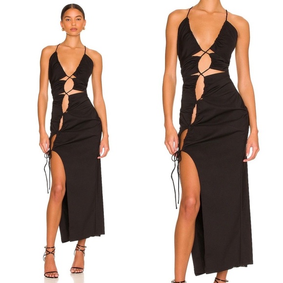 h:ours Dresses & Skirts - h:ours Revolve Doris Midi Dress Cut Out Size Small NWT